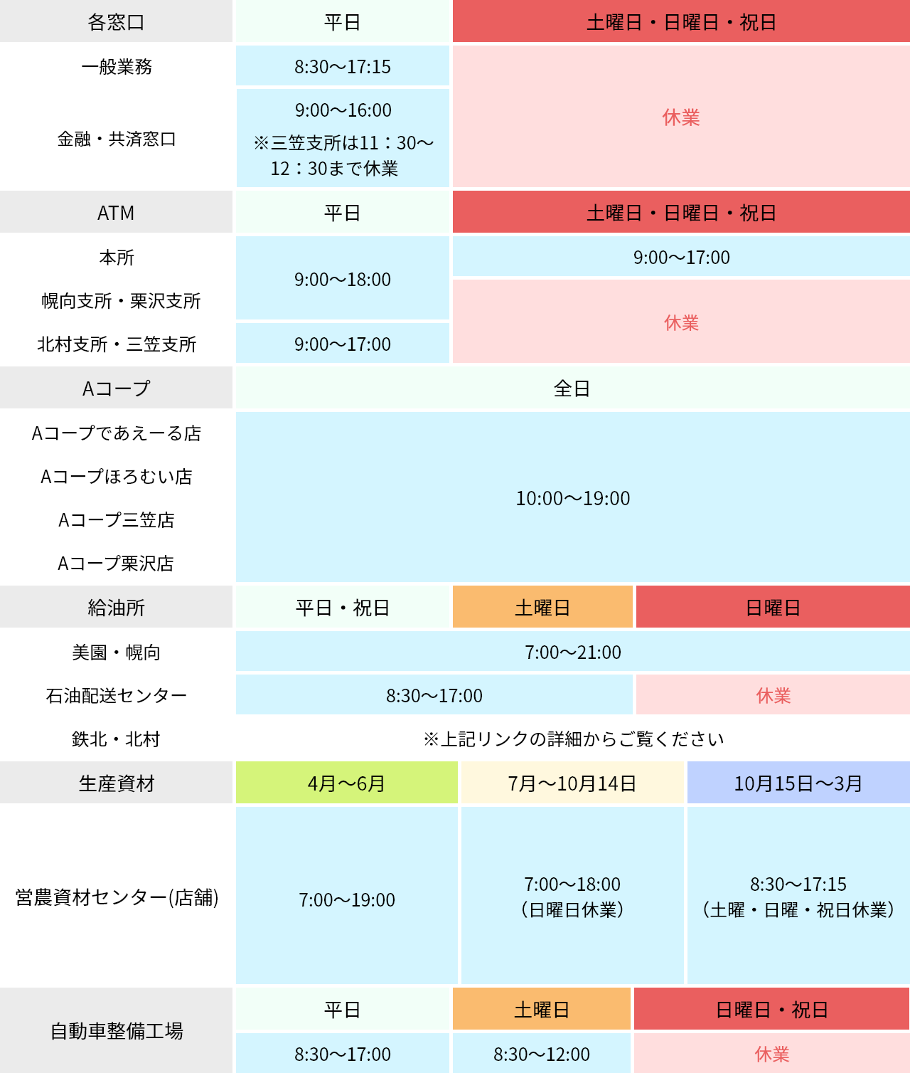 営業時間